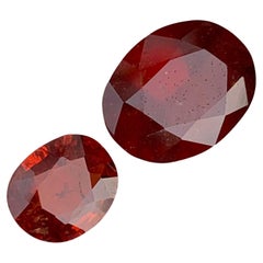 4,55 Karat Natürliche Dual Lose Hessonit Granat Oval Form Edelstein für Schmuck
