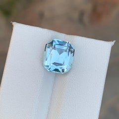4.55 Carat Natural Loose Aquamarine Cushion Shape Gemstone