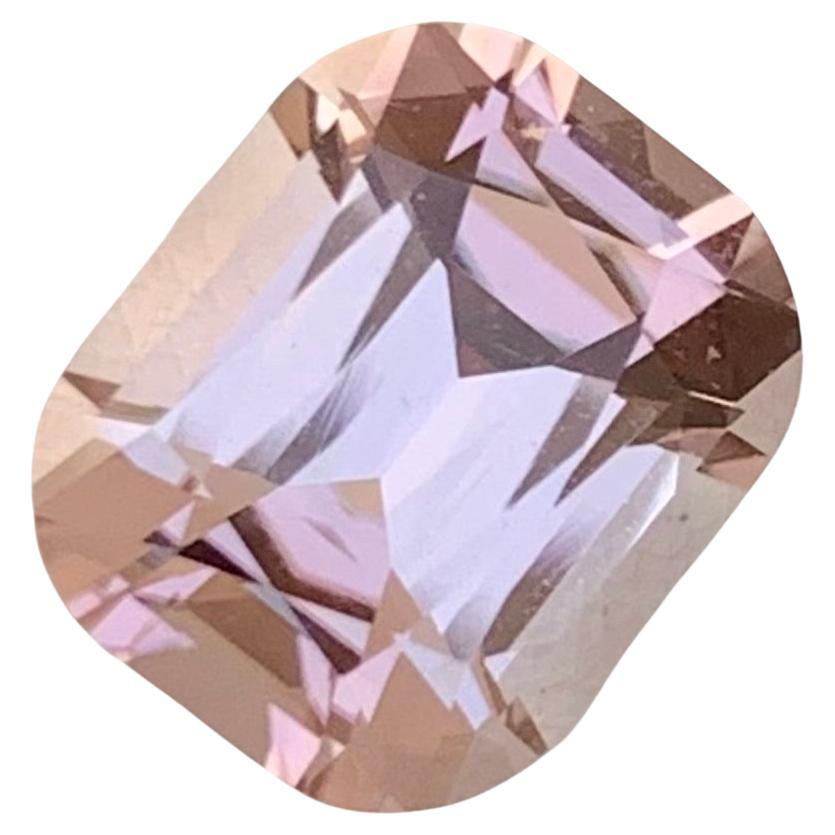 4.55 Carat Natural Loose Baby Pink Tourmaline Cushion Shape Gem For Jewellery