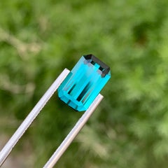 4.55 Carats Natural Loose Electric Blue Indicolite Tourmaline Gem