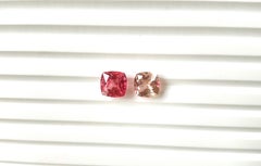 4.55 Carats Tourmaline Cushion 2 Piece Faceted Cut stone Top Quality Natural gem
