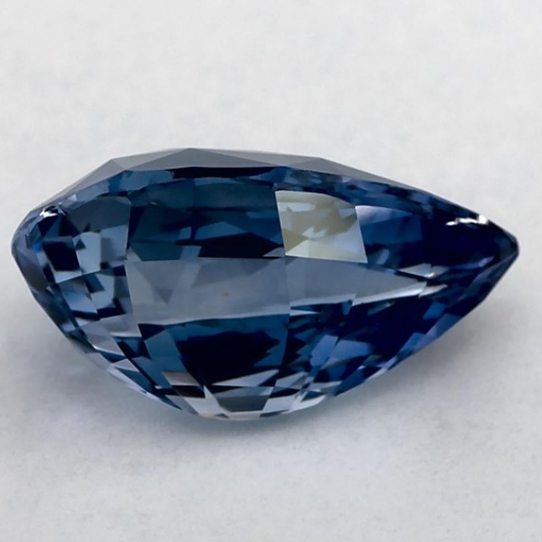 4.55 Karat Blauer Saphir Birne Loser Edelstein im Zustand „Neu“ im Angebot in Fort Lee, NJ