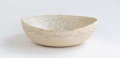 455-G Golden Promise Stoneware Large Bowl with 22kt Gold Detail by Helen Prior