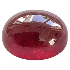 45.55 Carats Top Quality Rubellite Tourmaline Oval Cabochon Natural Gemstone