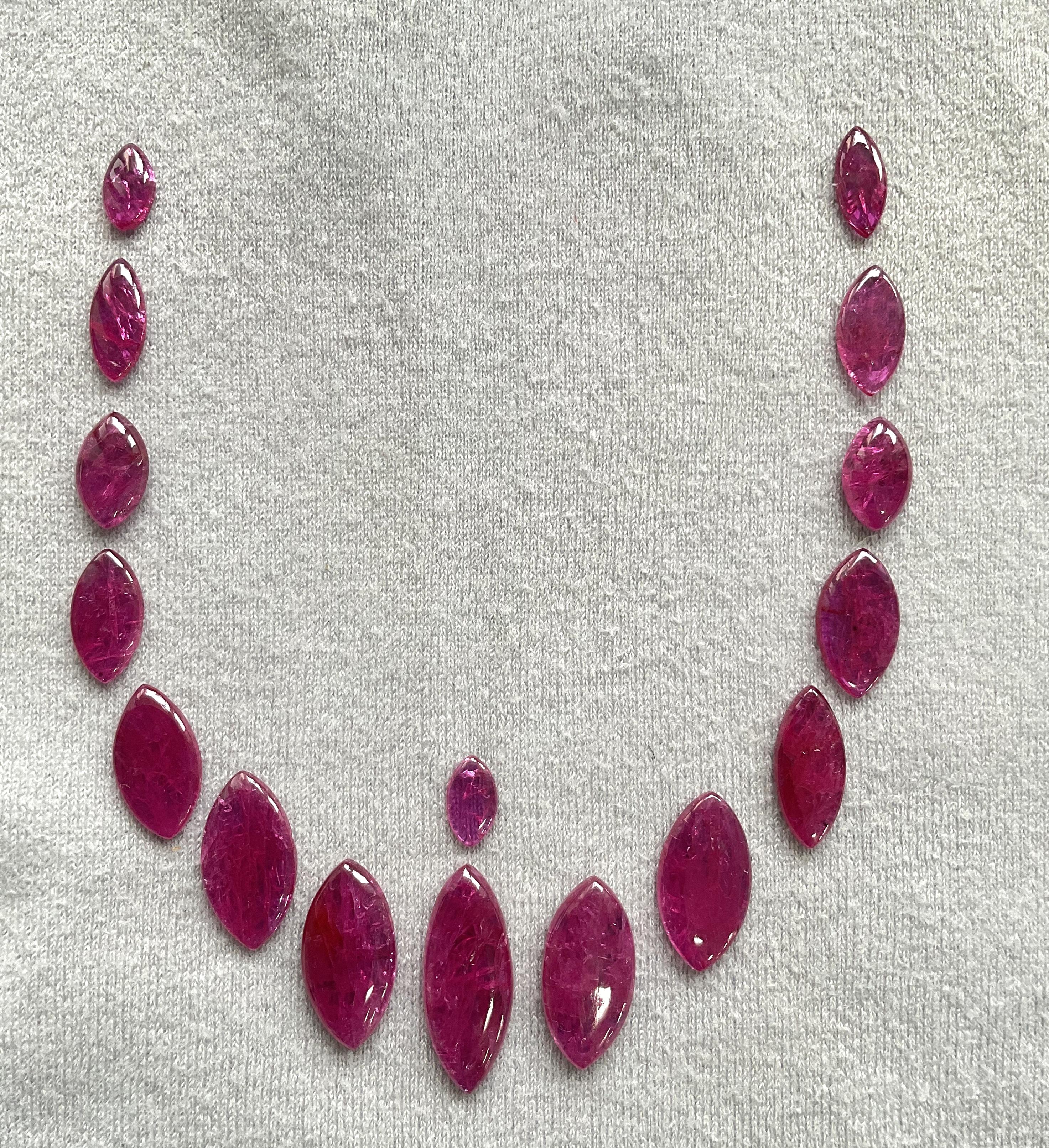 45.63 Carats Ruby Mozambique No-Heat Marquise Layout Fine jewelry Natural Gem

Gemstone - Ruby
Weight: 45.63 Carats
Quantity - 16 Pieces
Shape: Marquise