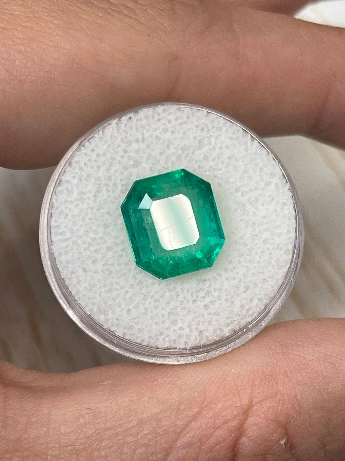 4,56 ct Esmeralda Verde Muzo Colombiana 11x10mm Talla Esmeralda Genuina Nacimiento Mayo Corte esmeralda en venta