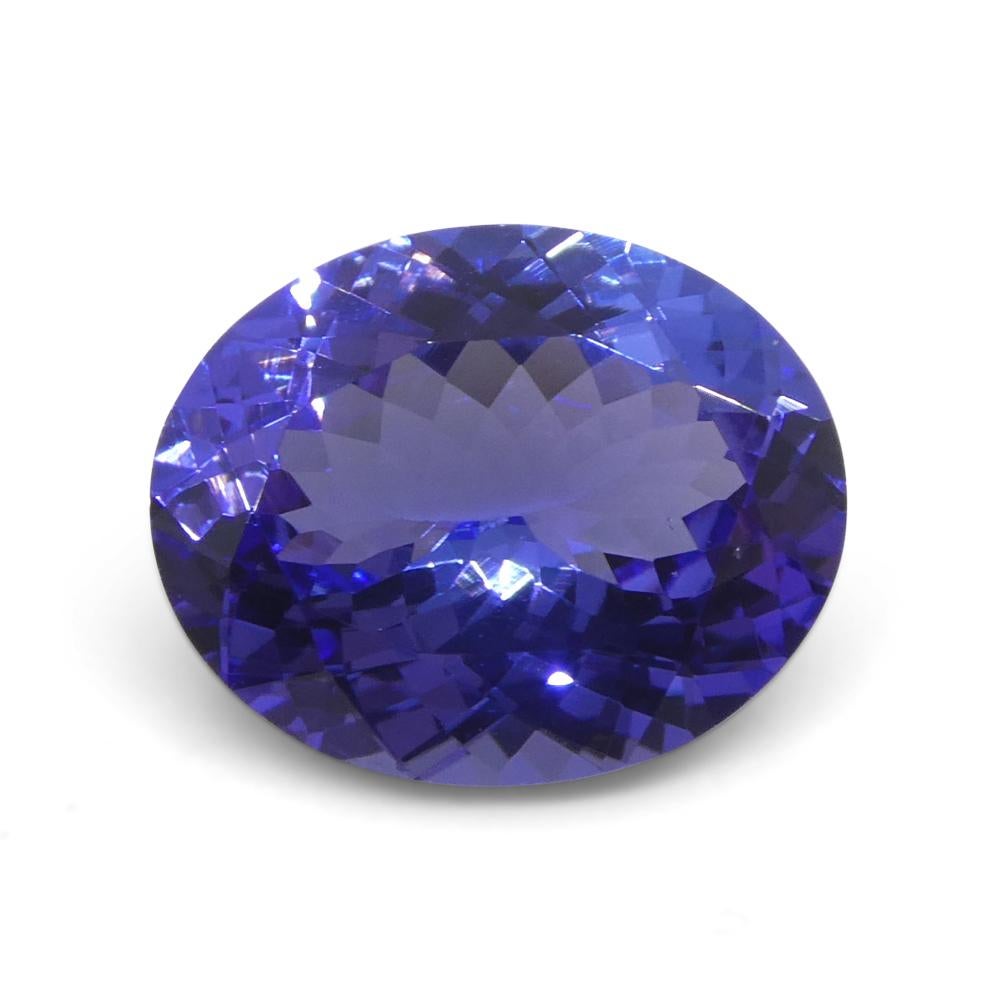 4.56ct Oval Violet Blue Tanzanite from Tanzania For Sale 7