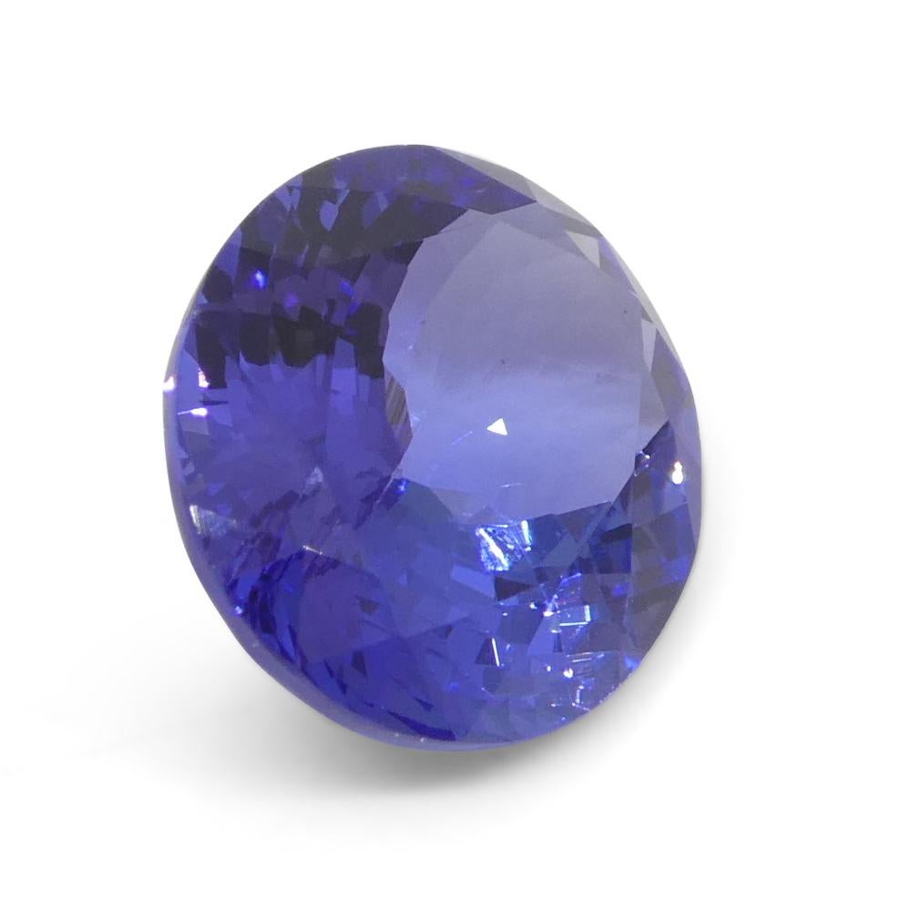 4.56ct Oval Violet Blue Tanzanite from Tanzania For Sale 1