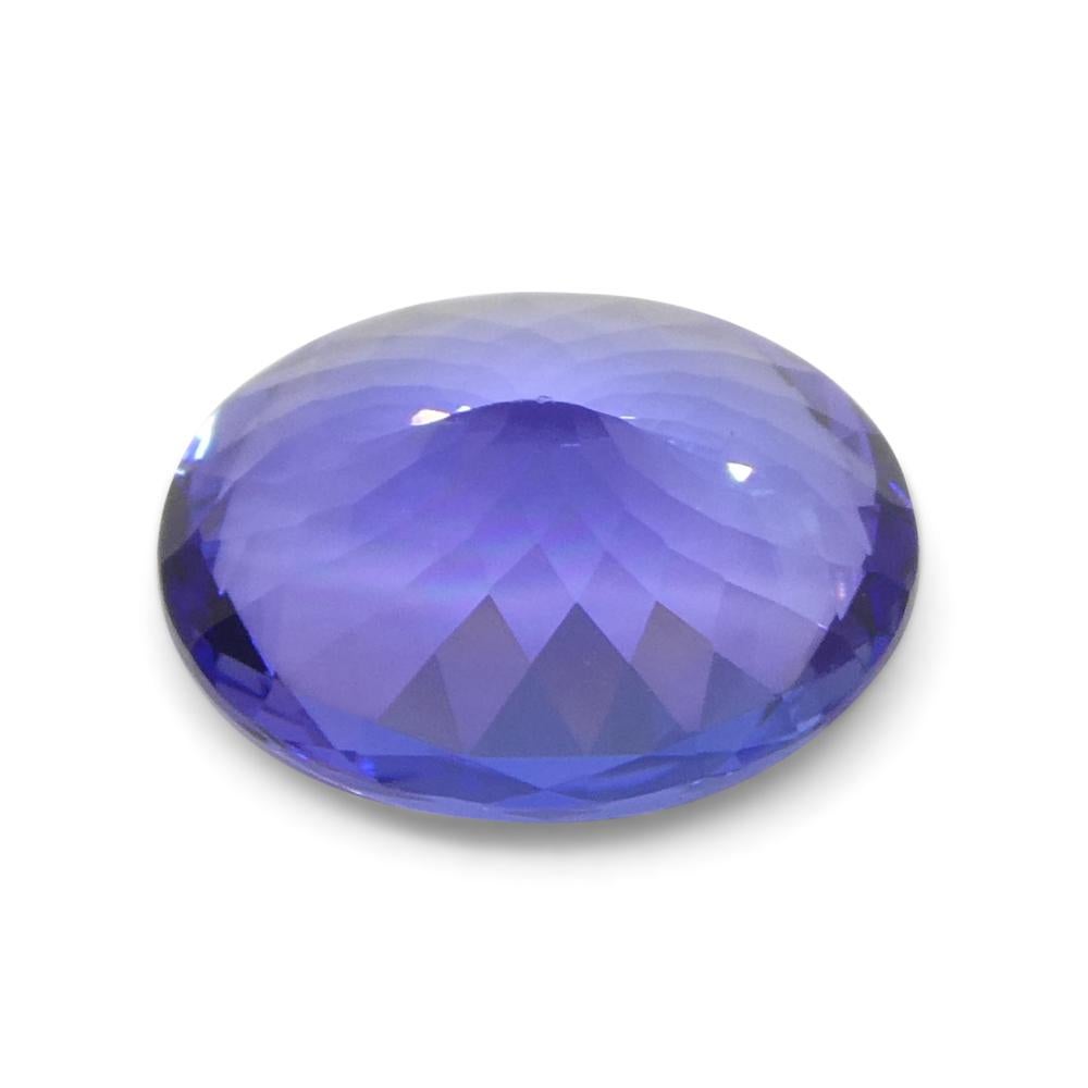 4.56ct Oval Violet Blue Tanzanite from Tanzania For Sale 4