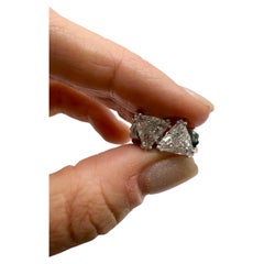 4.56ct Trillion diamond studs GIA certified diamonds