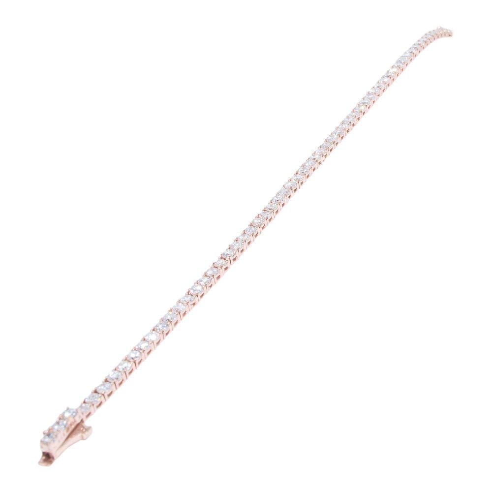 4.57 Carat Diamond Tennis Bracelet 1