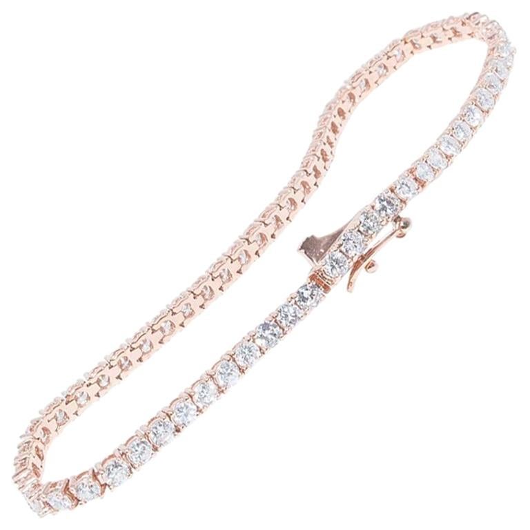 4.57 Carat Diamond Tennis Bracelet