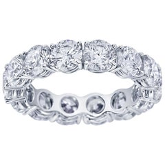 4.57 Carat Round Brilliant Cut Diamond Eternity Band