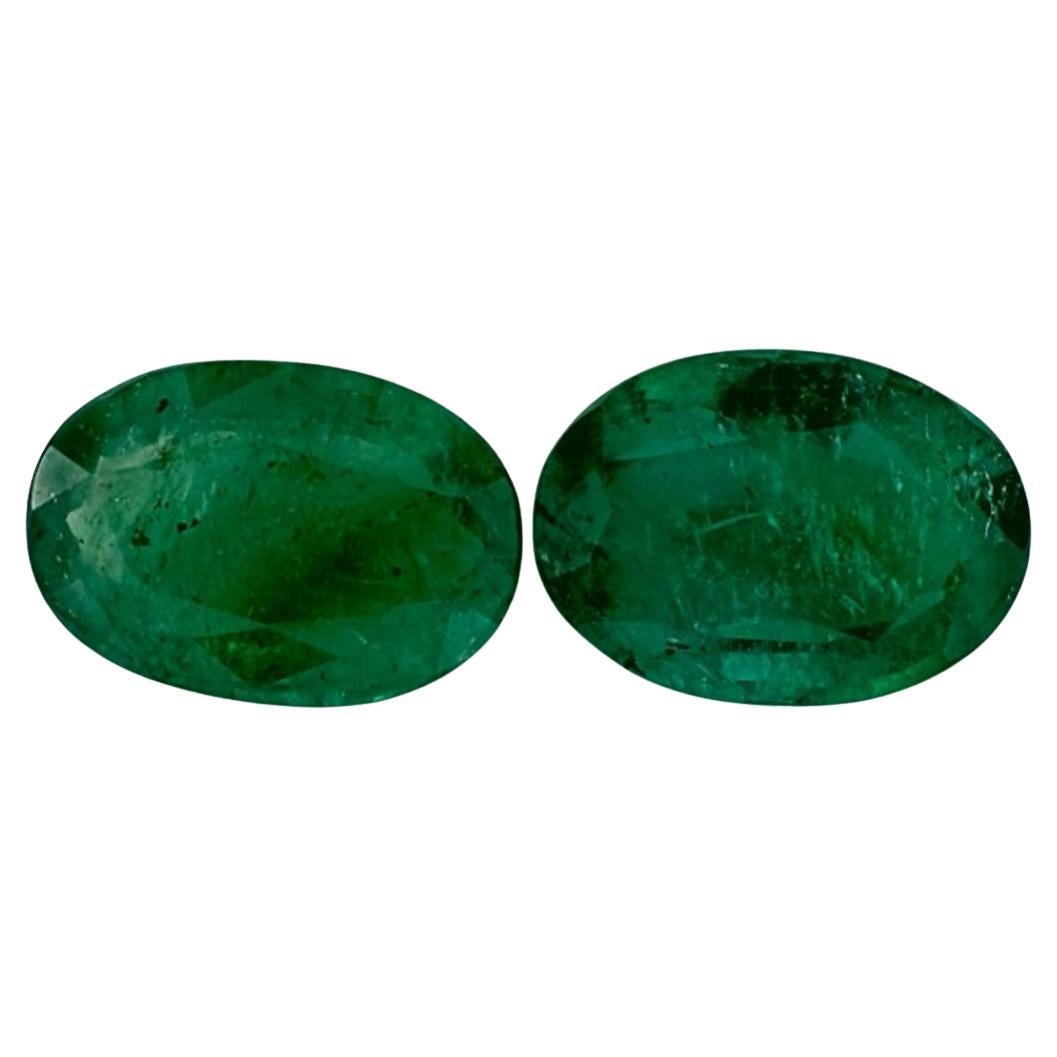 4.57 Ct Emerald Oval Loose Gemstone For Sale