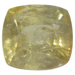 4.57ct Cushion Yellow Sapphire from Tanzania Unheated