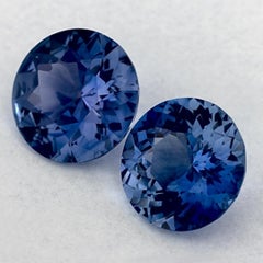4.58 Ct Blue Sapphire Round Loose Gemstone