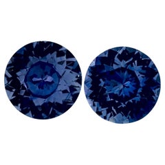4.58 Ct Blue Sapphire Round Loose Gemstone