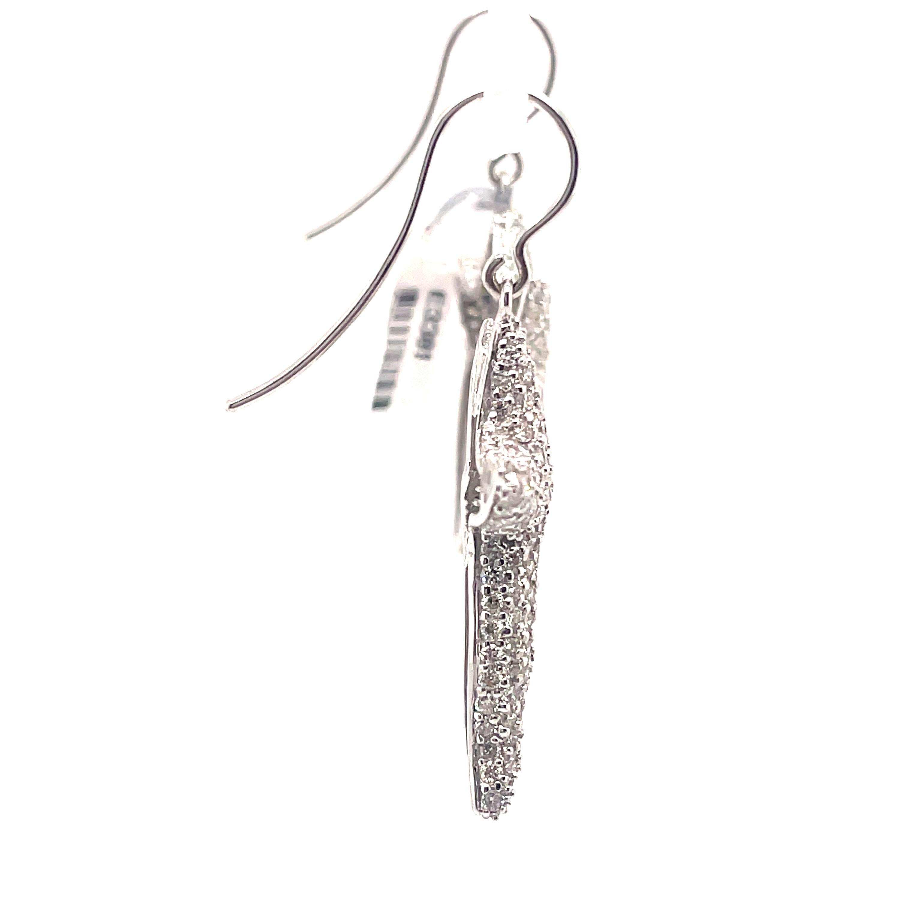 diamond starfish earrings
