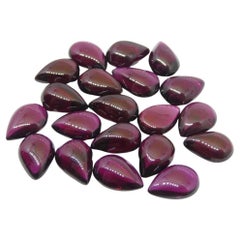 45.96ct Pyrope-Almandine Pear Cabochon Purple Rhodolite Garnet from Mozambique W