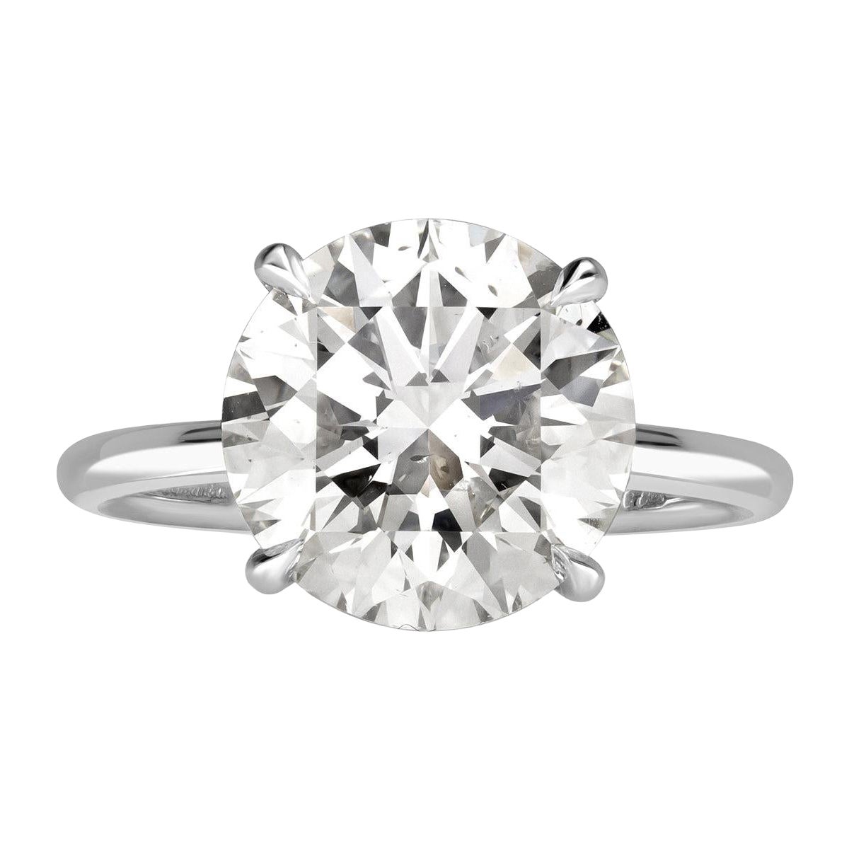 4.59ct Round Brilliant Cut Lab Grown Diamond Engagement Ring