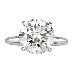 4.59ct Round Brilliant Cut Lab Grown Diamond Engagement Ring
