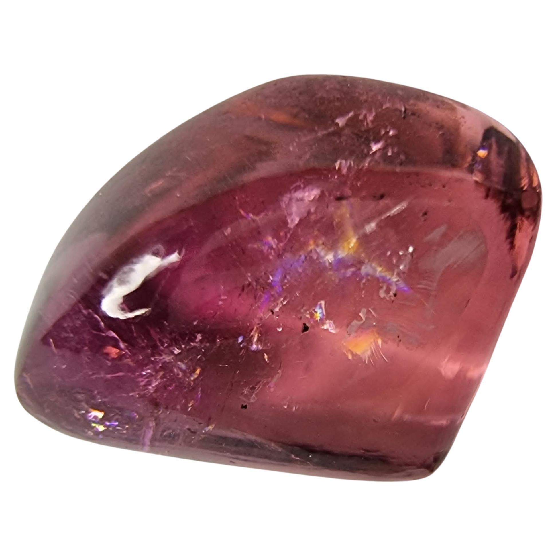 4.5ct Gemma cabochon personalizzata di tormalina rosa