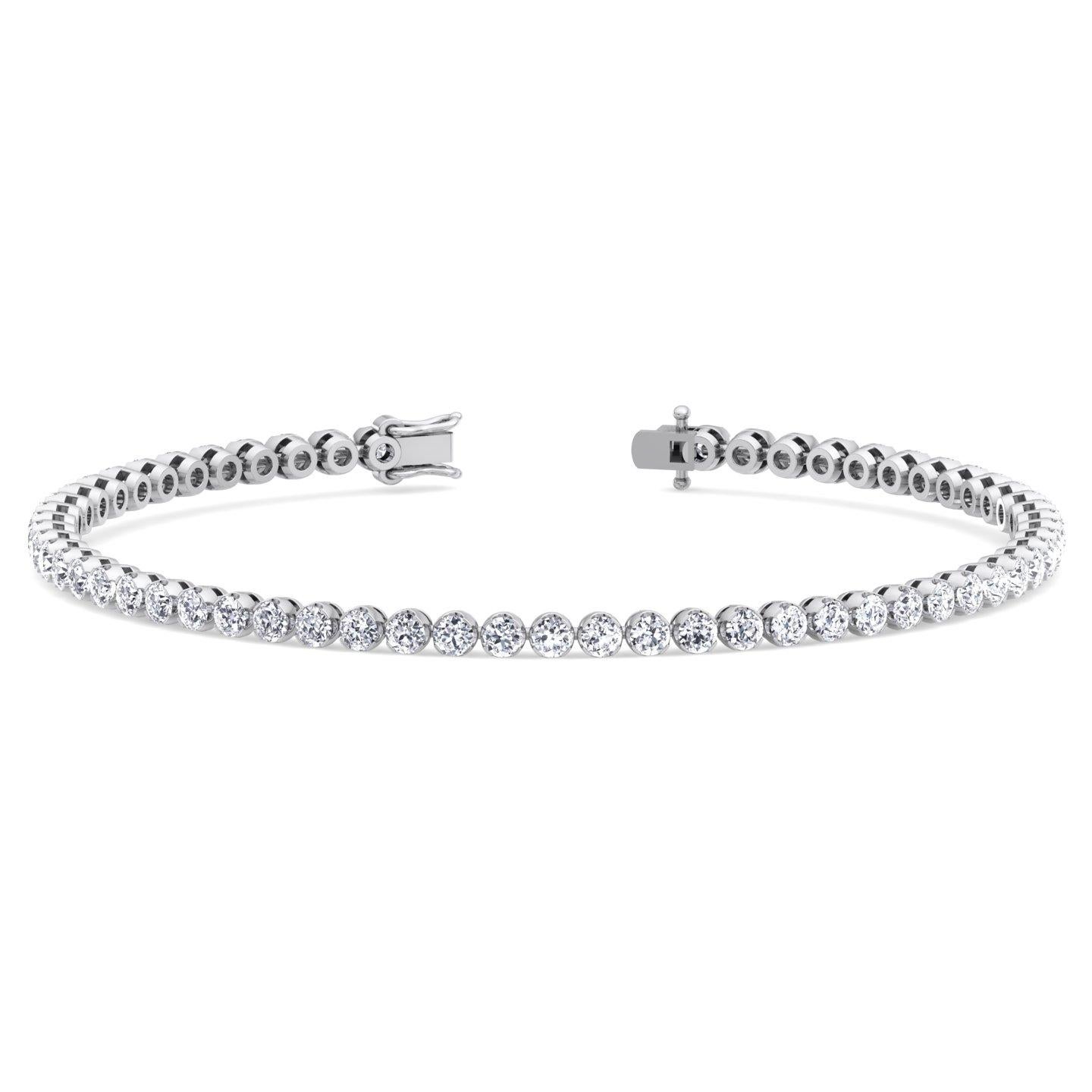 crown setting tennis bracelet
