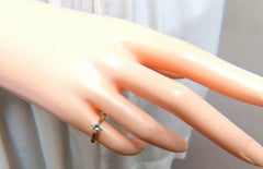 .45ct Fancy Light Yellow Round Vintage Diamond Ring 14kt* (bague de diamant vintage de couleur jaune clair)