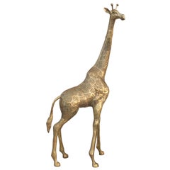 Vintage Brass Giraffe