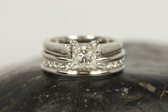 4.5mm Channel Set Round Diamond 14K White Gold Eternity Wedding Ring