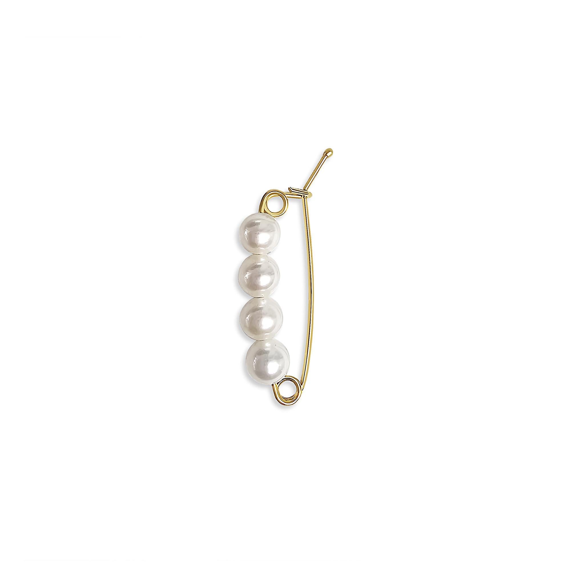 Boucle de raccourcissement en perles de culture de 4,5 mm  Or jaune 14k  Rehausseur de perles