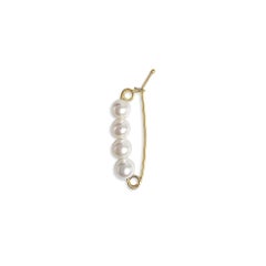 4.5mm Cultured Pearl Shortener Clasp  14k Yellow Gold  Pearl Enhancer