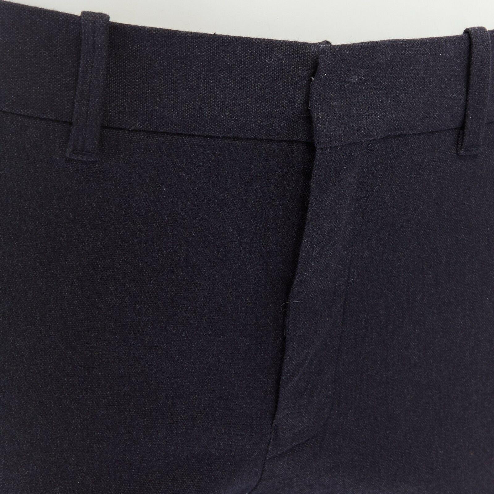 Women's 45R 45RPM dark grey stiff cotton blend slim fit pants JP2 For Sale