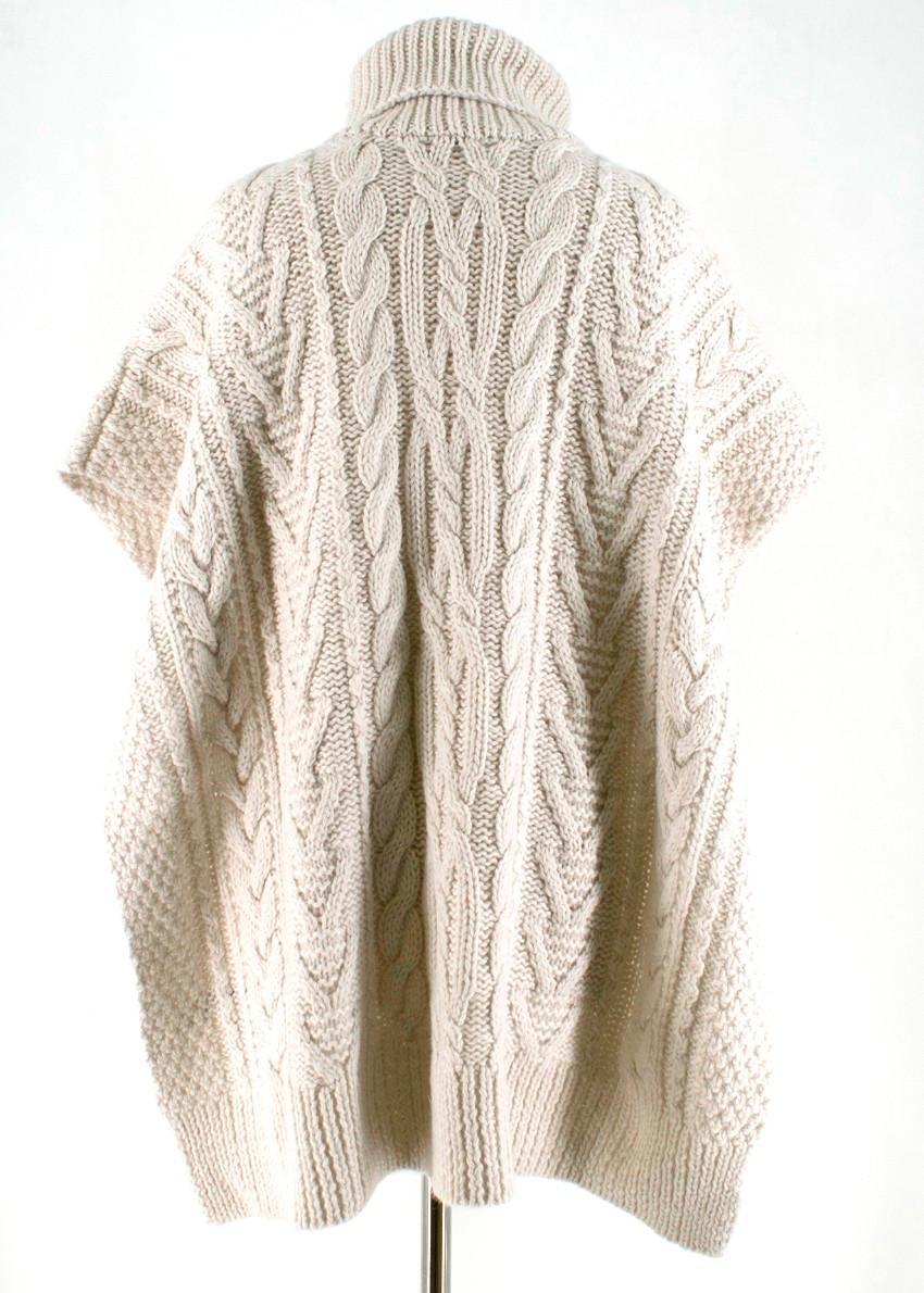 hand knitted cable jumper