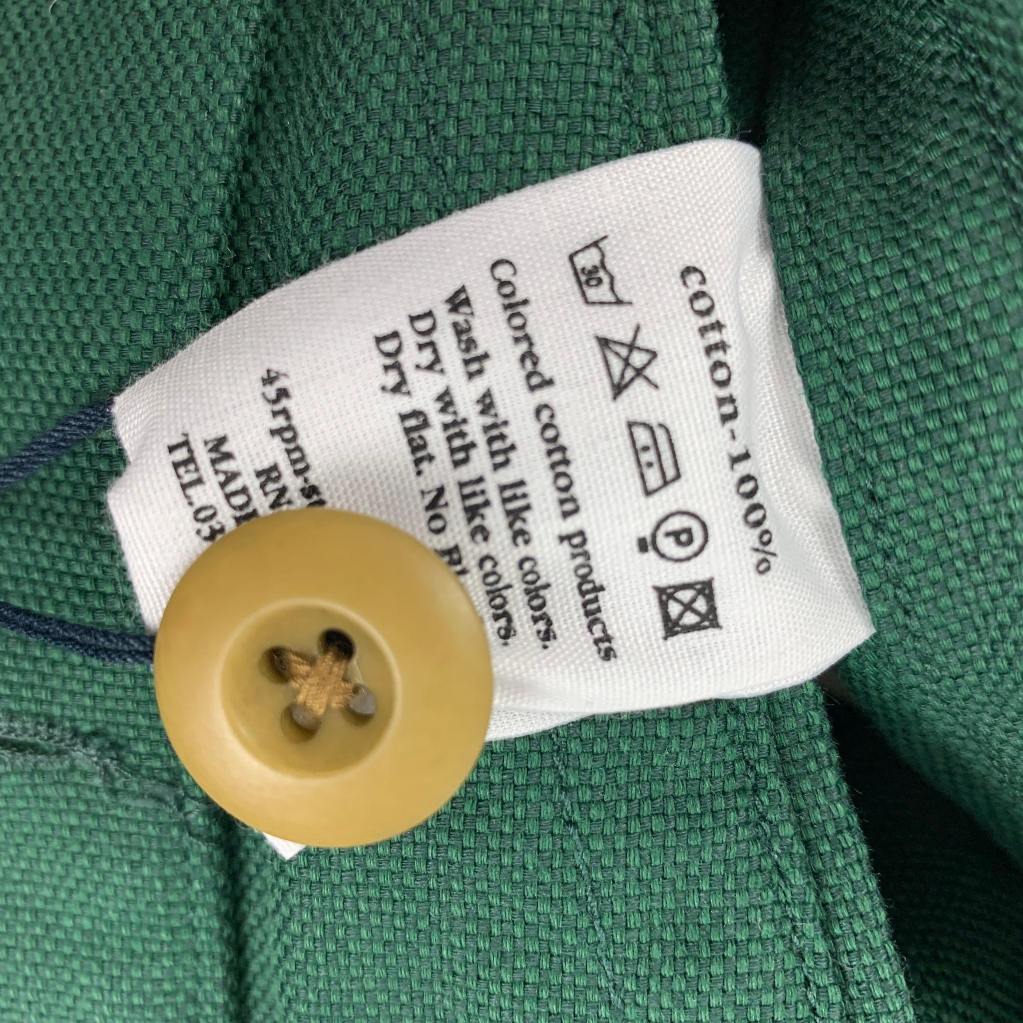 45rpm Size M Green Cotton Hidden Placket Coat 2