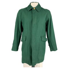 45rpm Size M Green Cotton Hidden Placket Coat