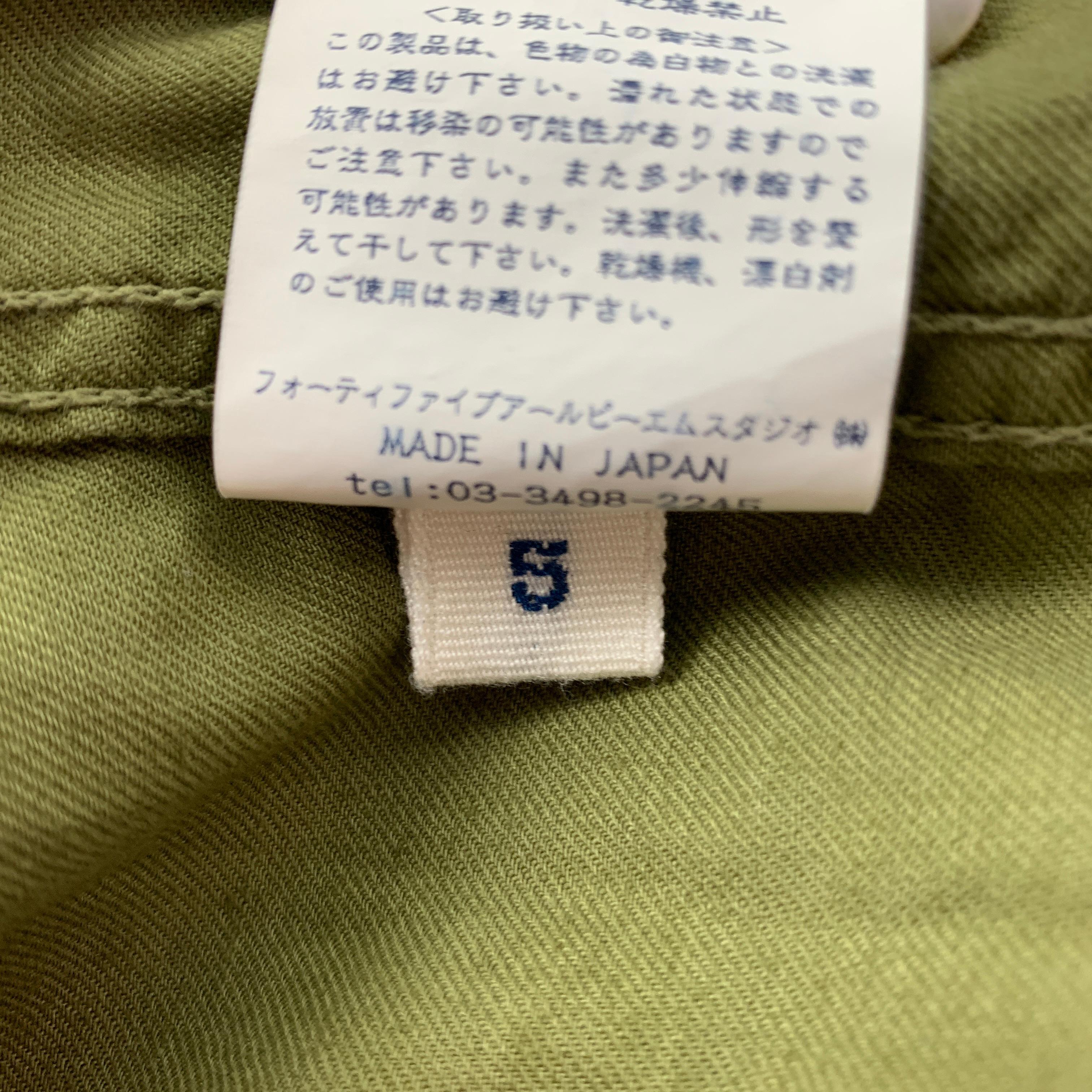 45rpm Size XL Olive Cotton Patch Pockets Marine Jacket 2