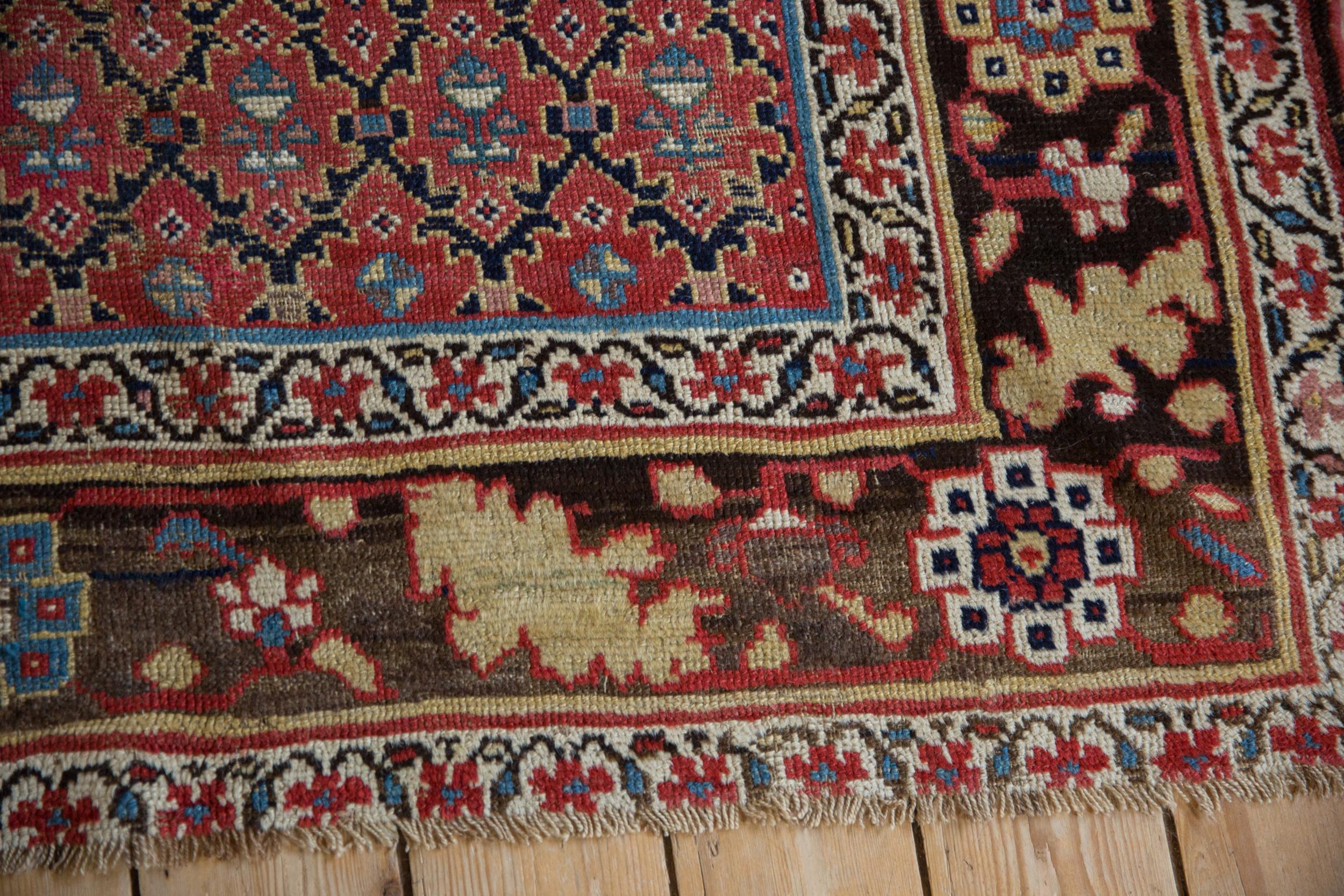 Hand-Knotted Antique Kurdish Rug Runner For Sale