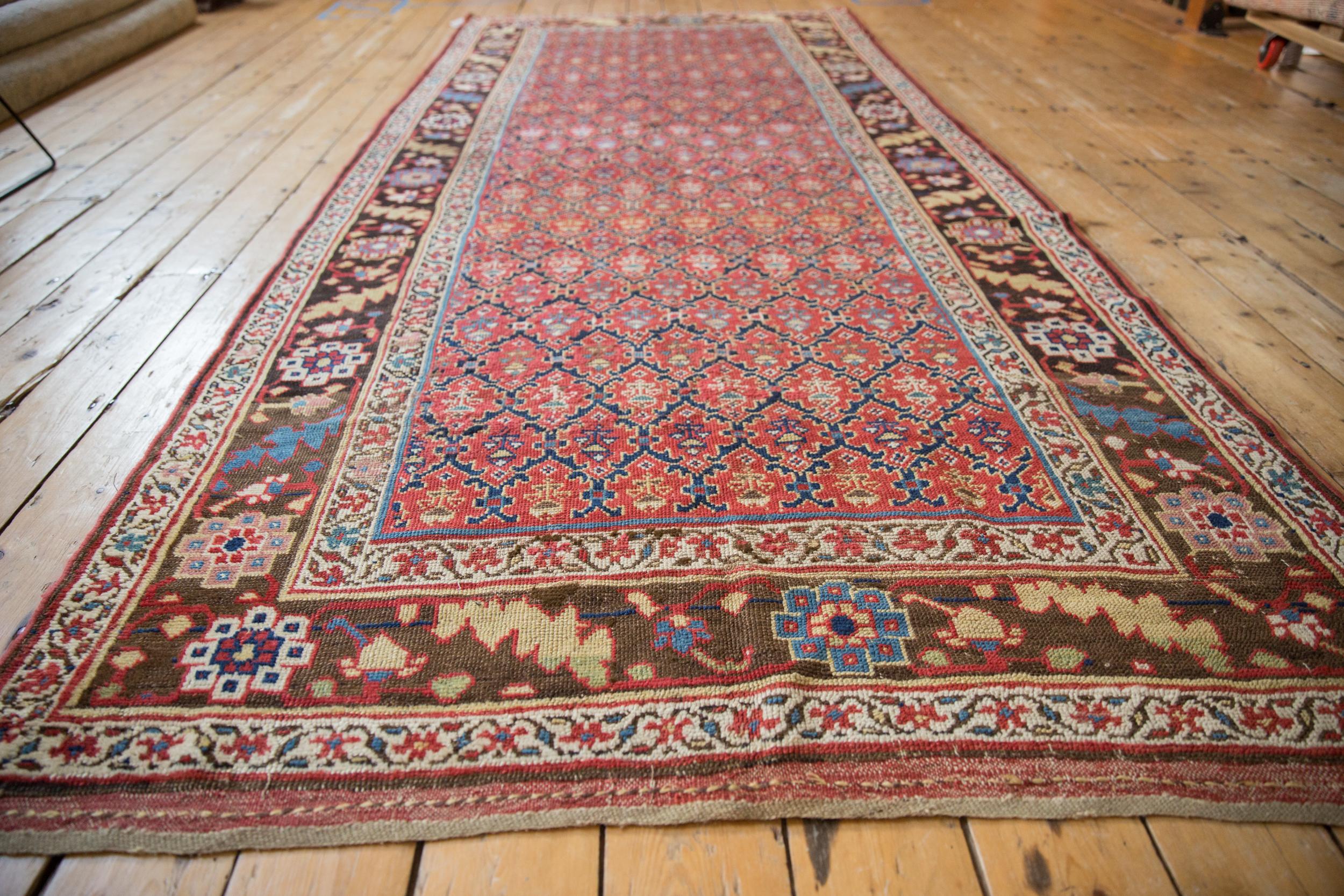 Wool Antique Kurdish Rug Runner For Sale