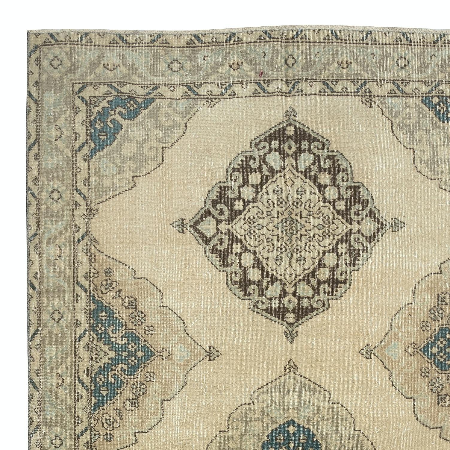 Turc 4.5x12.5 Ft Vintage Runner Rug pour la cuisine. Tapis de couloir. Tapis d'escalier. Tapis de couloir en vente