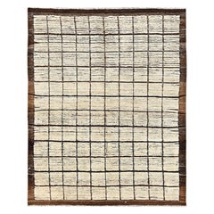 4
5"x5
9" Ivory Hand Knotted Wool Moroccan Weave with Grid Design Oriental Rug 4
5"x5
9" Ivory Hand Knotted Wool Moroccan Weave with Grid Design Oriental Rug