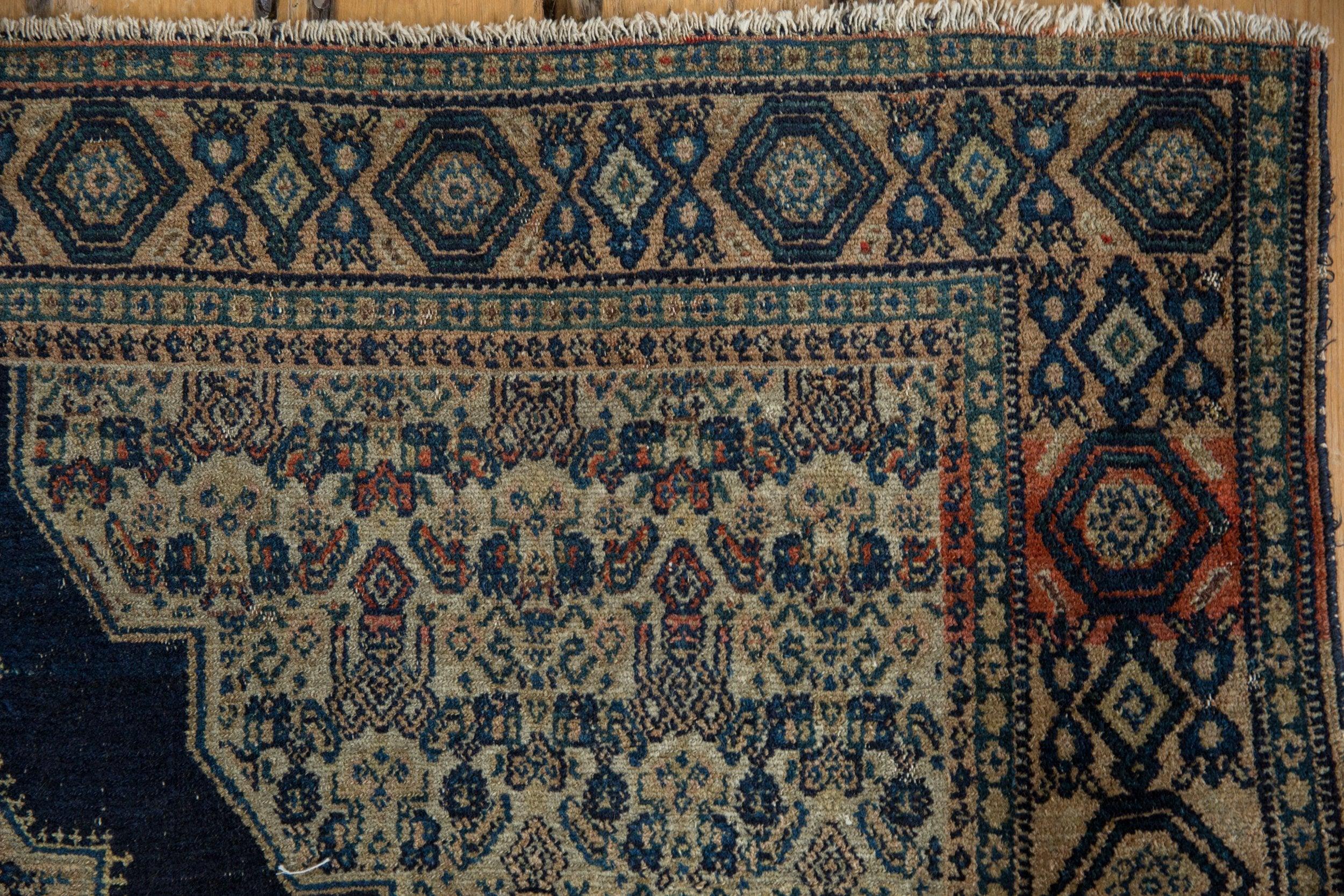 Antique Senneh Rug In Fair Condition In Katonah, NY