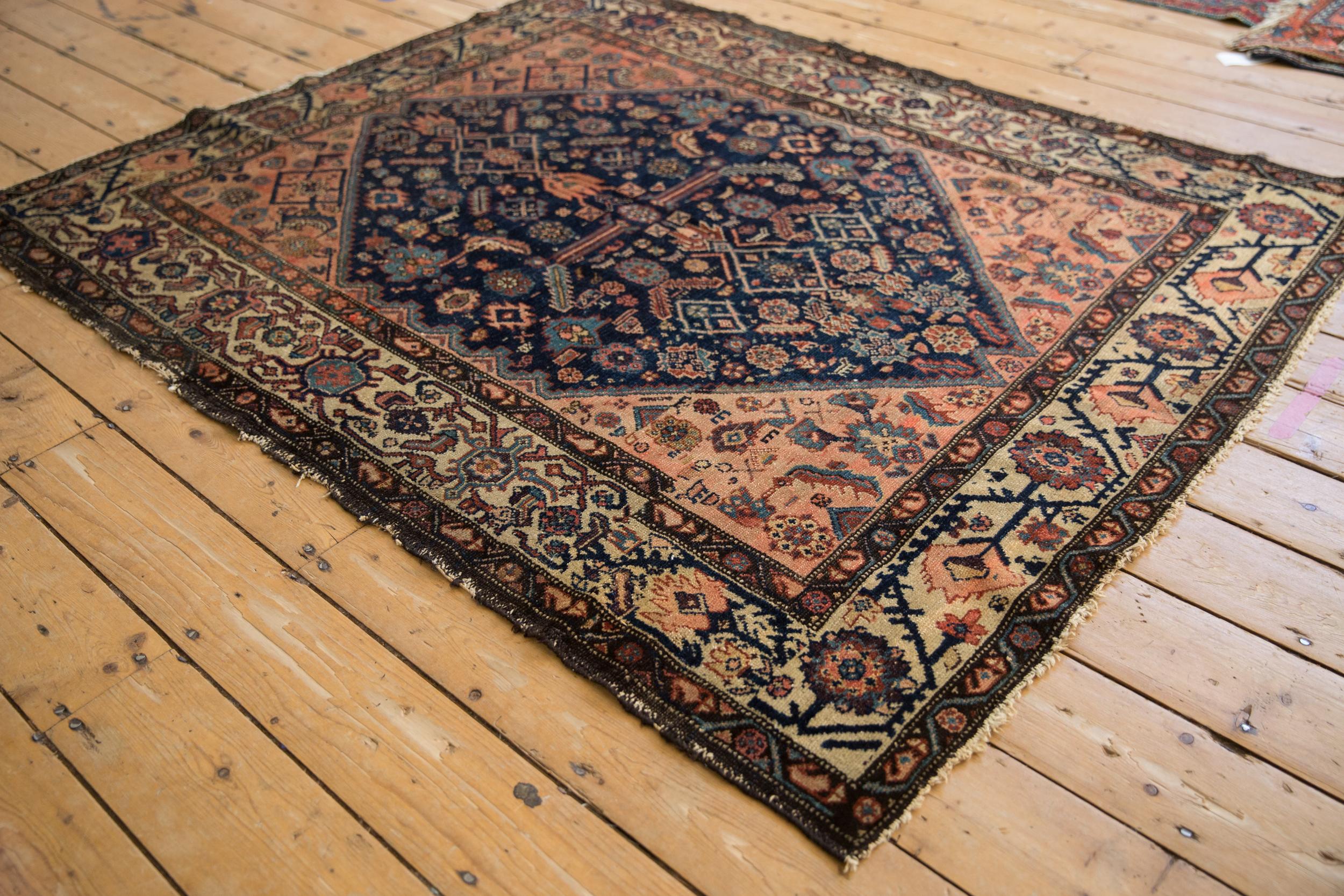Hand-Knotted Vintage Malayer Rug For Sale