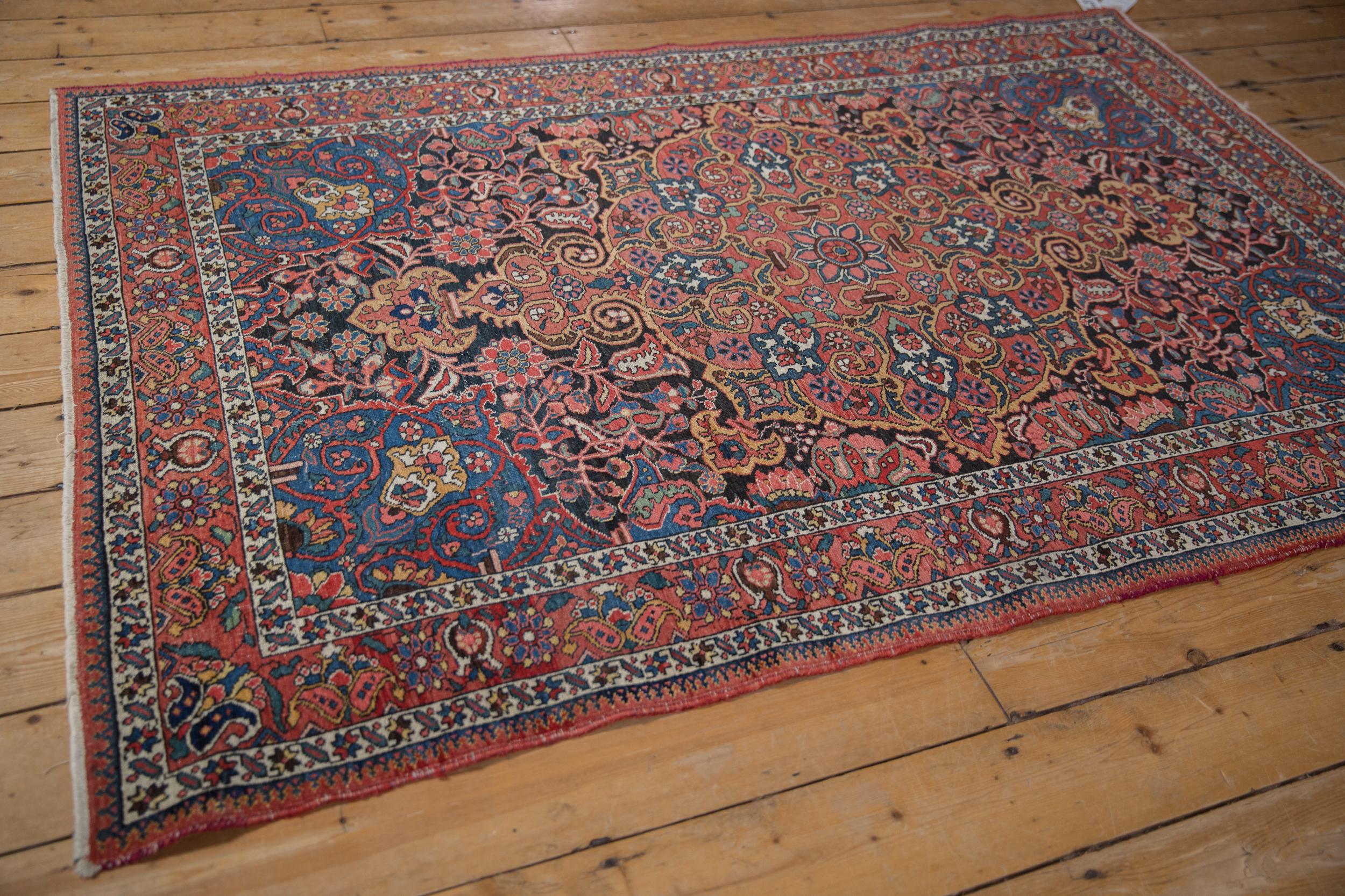 Hand-Knotted Vintage Isfahan Rug For Sale
