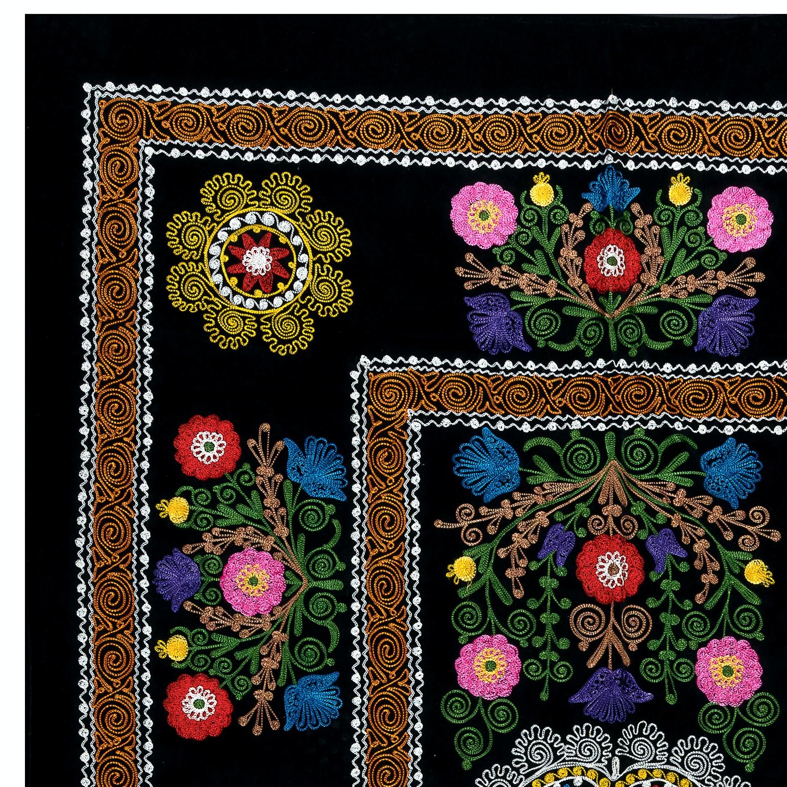 Suzani, a Central Asian term for a specific type of needlework, is also the broader name for the hugely popular decorative pieces of textile that feature this needlework in vivid colors with bold, expressive floral and botanical designs, natural