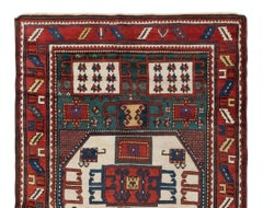 4.5x6.8 Ft Antique Karachopt Kazak Rug, South Caucasus, Late 19th Century