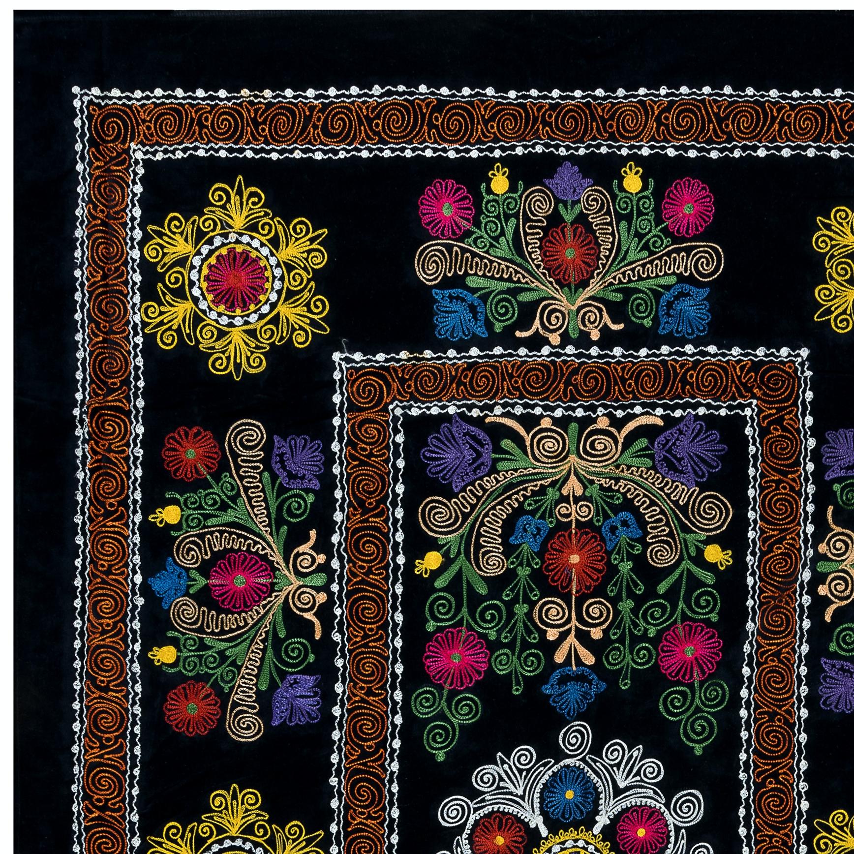 Suzani, a Central Asian term for a specific type of needlework, is also the broader name for the hugely popular decorative pieces of textile that feature this needlework in vivid colors with bold, expressive floral and botanical designs, natural