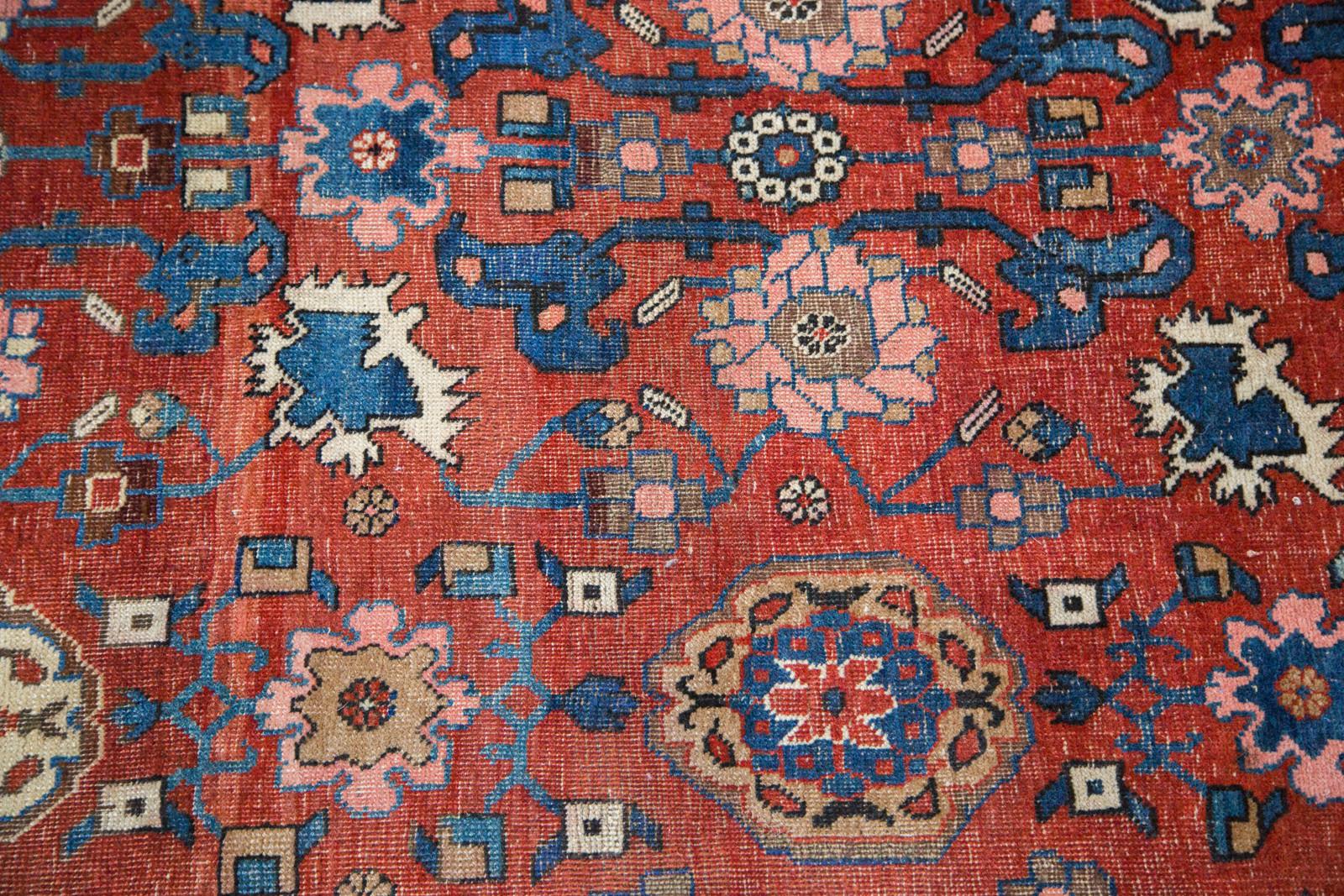 Wool Antique Persian Bijar Area Rug For Sale