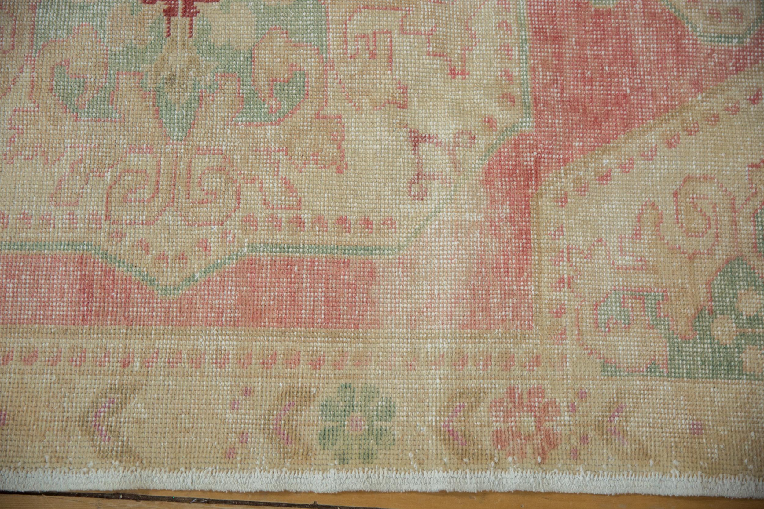 Mid-20th Century Vintage Distressed Oushak Rug For Sale