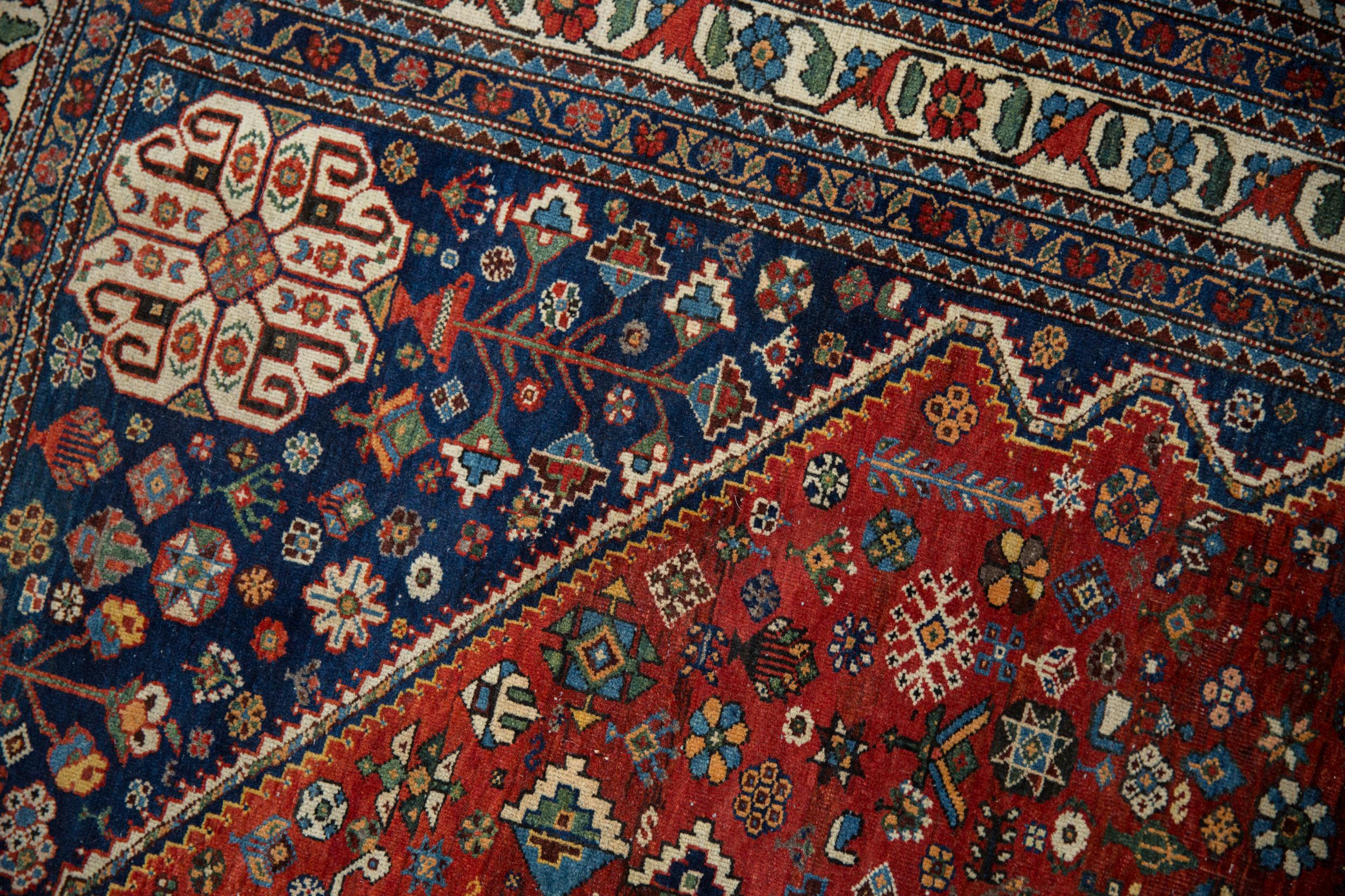 Feiner Vintage Abadeh-Teppich im Angebot 4